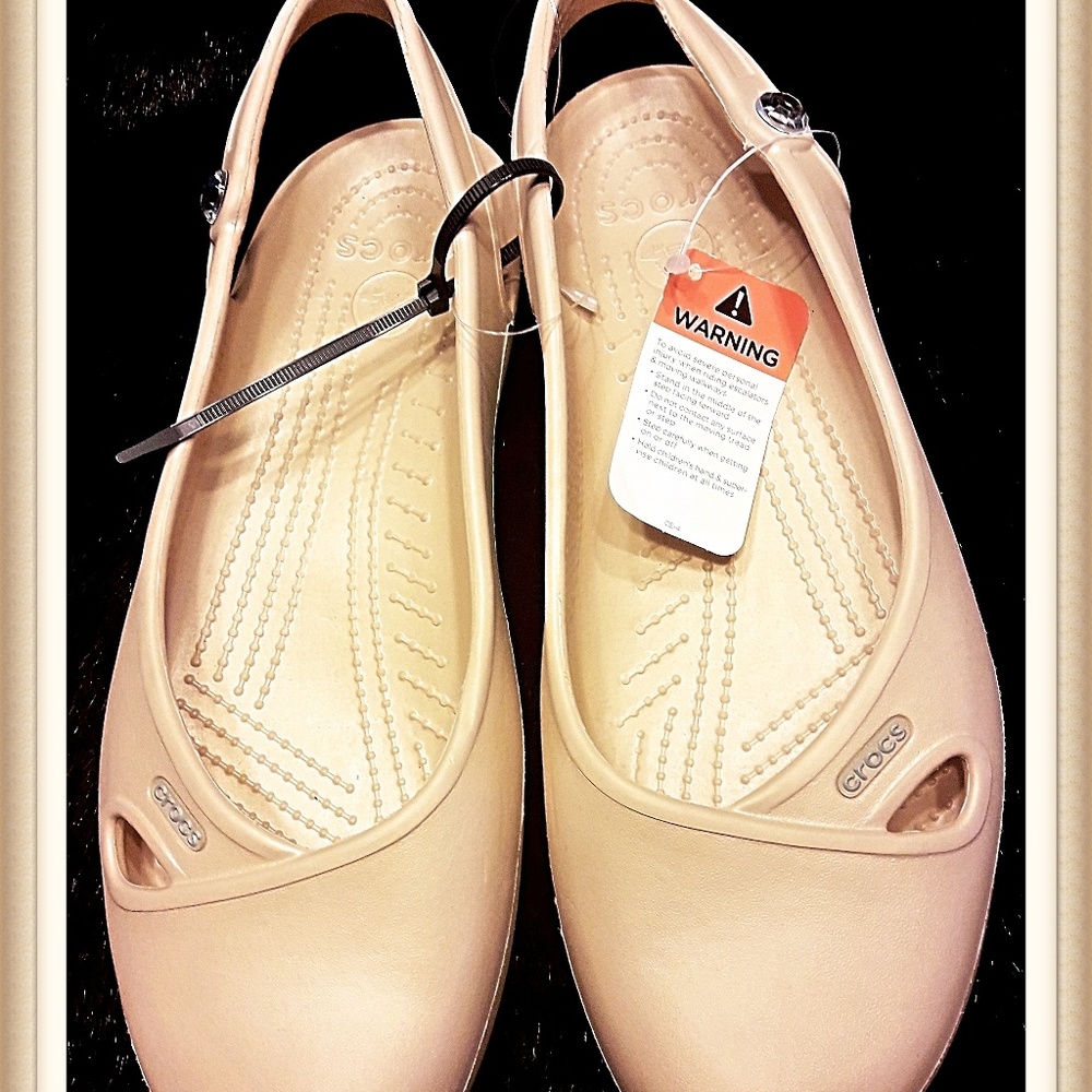 Crocs Olivia Ballet Slingback Sandals Size 11 Wide